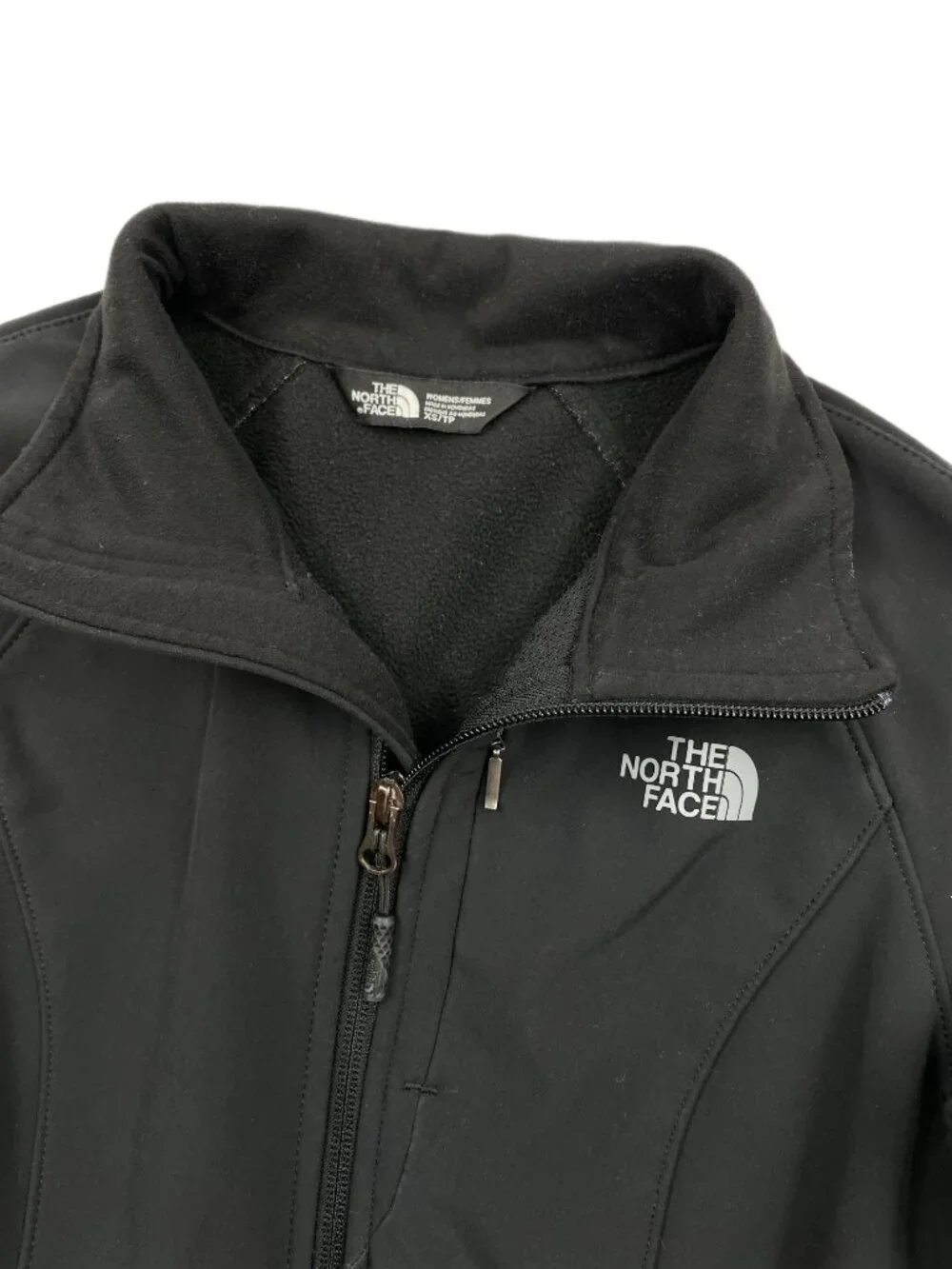 The North Face WindWall Soft Shell Full Zip Jacket Black Women's XS